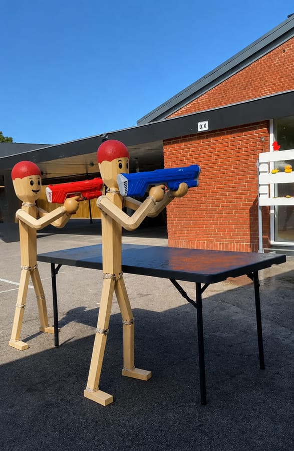 Vandpistol-skydebane med 2 Spyra 3